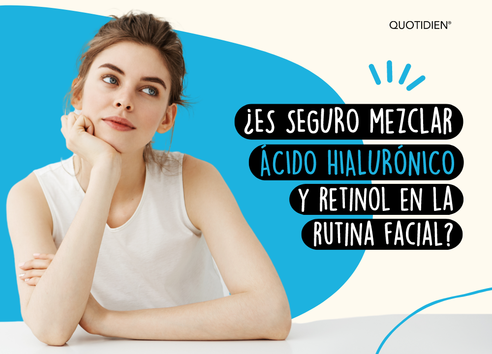 ¿Es seguro mezclar ácido hialurónico y retinol en la rutina facial?