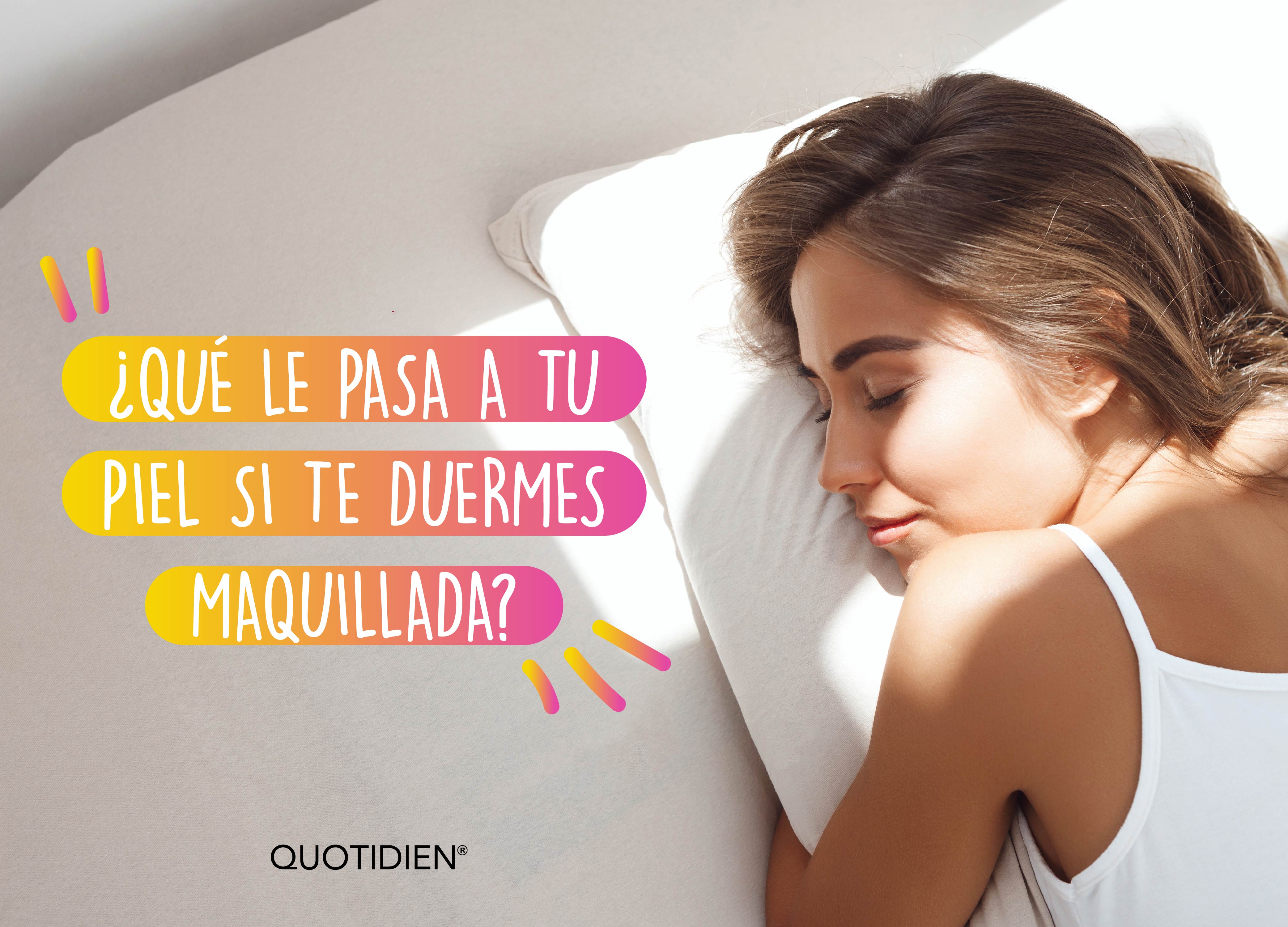 ¿Qué le pasa a tu piel al dormirse con maquillaje?