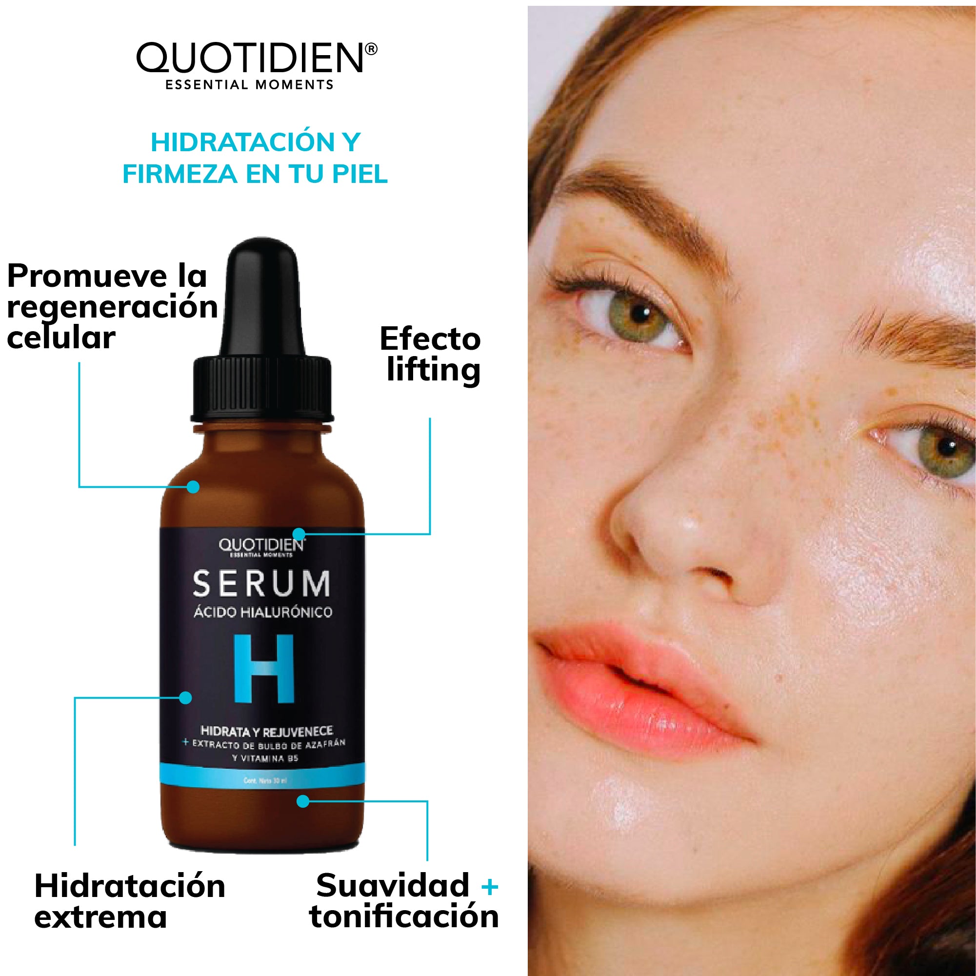 Kit Piel Radiante (51% OFF) - Limpiador Facial + Tónico Facial + Serum de Vitamina C + Serum de Niacinamida + Serum de Ácido Hialurónico
