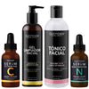 Kit Restaurador (30% OFF) - Limpiador Facial 235ml + Tónico Facial 350ml + Serum de Vitamina C 30ml + Serum de Niacinamida 30ml