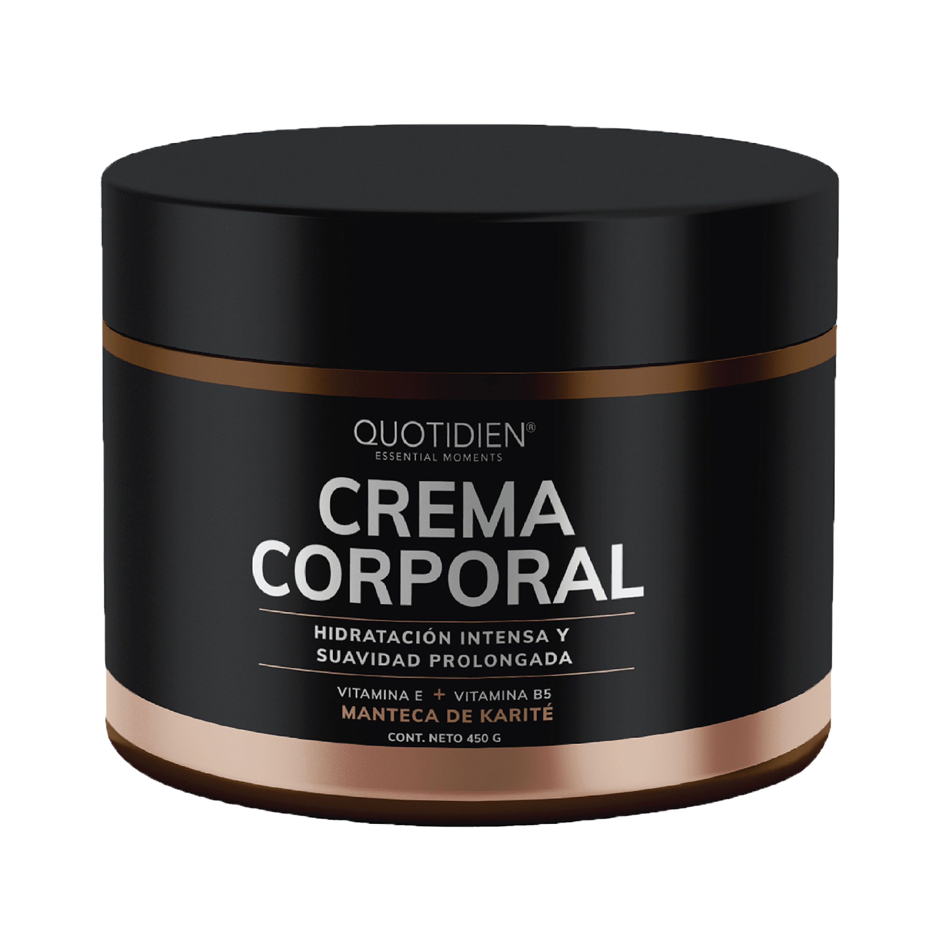Crema Corporal Humectante con Manteca de Karite + Vitamina E + Vitamina B5 - 90% Ingredientes Naturales - 450g