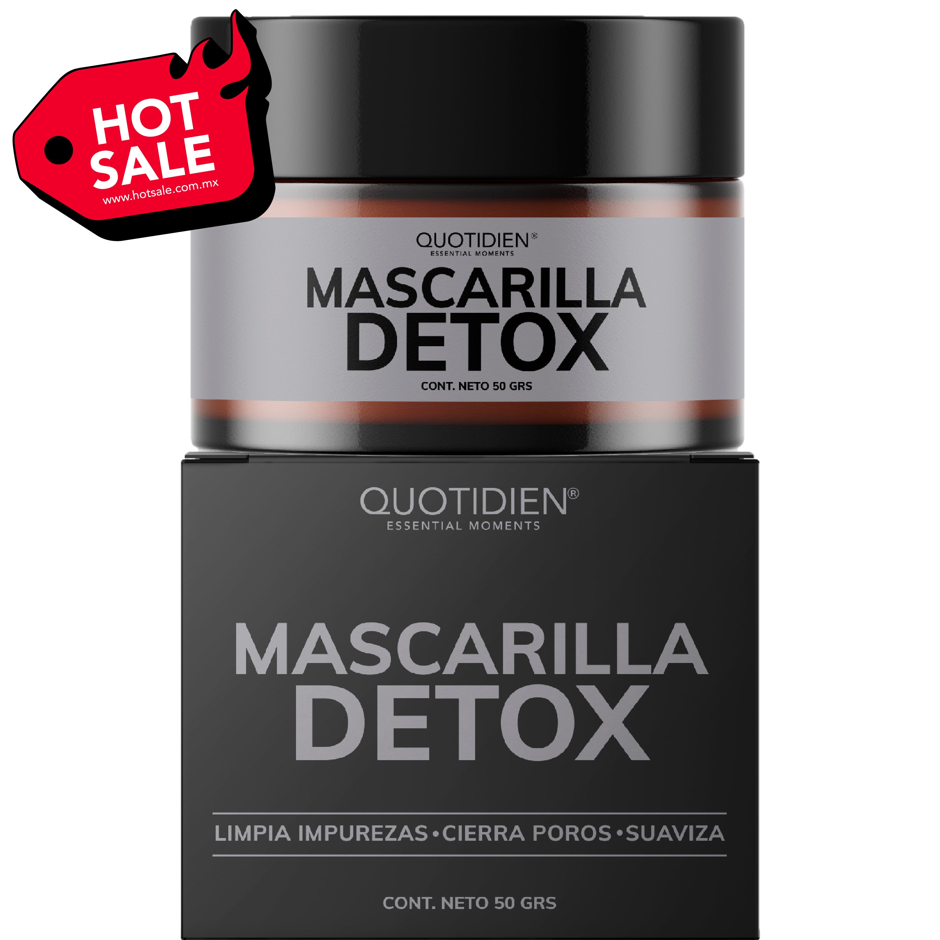 Mascarilla Facial Detox de Carbón Activado · Quotidien