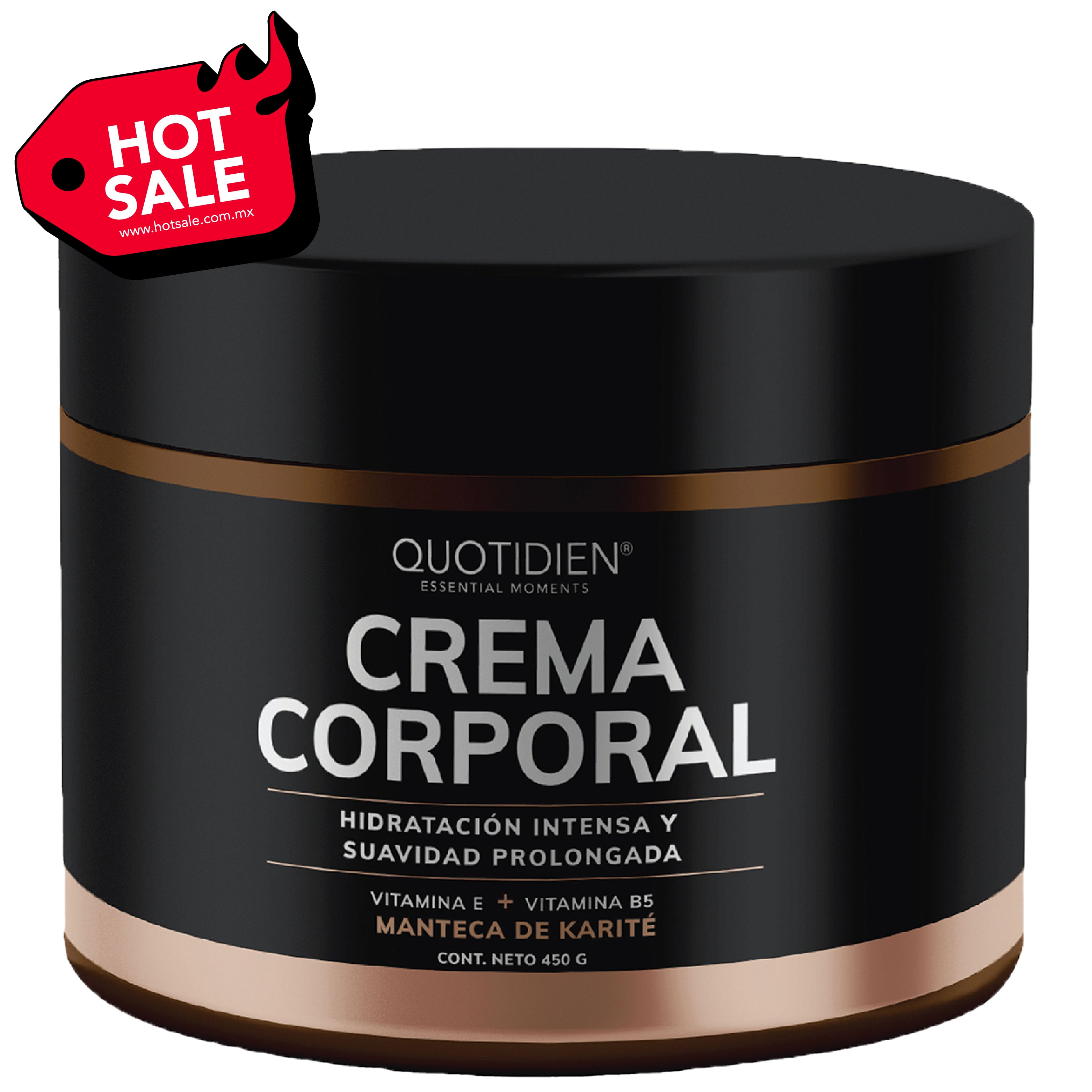 Crema Corporal Hidratante 450g con Manteca de Karité · Quotidien