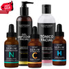 Kit Piel Radiante (34% OFF) - Limpiador Facial + Tónico Facial + Serum de Vitamina C + Serum de Niacinamida + Serum de Ácido Hialurónico
