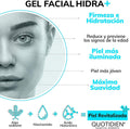 Gel Facial Hidratante con Ácido Hialurónico + Niacinamida + Alga Wakame - 97% Ingredientes Naturales - 50g - Quotidien Essential Moments