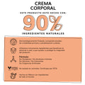Crema Corporal Humectante con Manteca de Karite + Vitamina E + Vitamina B5 - 90% Ingredientes Naturales - 450g